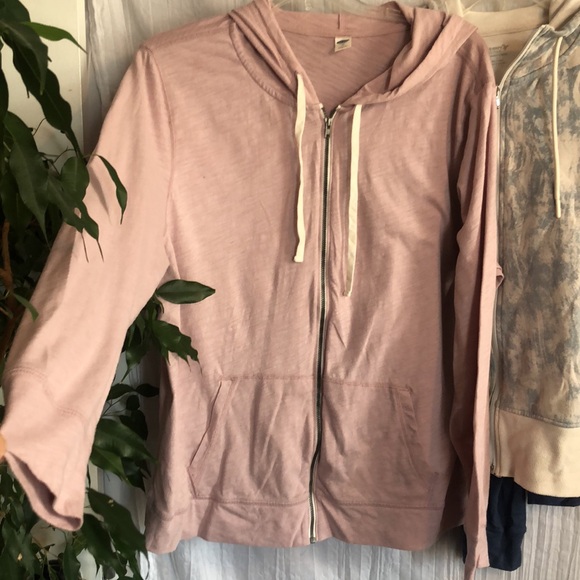 PINK & OLD NAVY lot of 3 size L zip up hoodie sweatshirt jackets w/pockets - Picture 2 of 15
